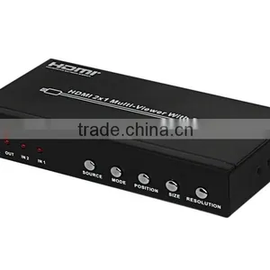 Factory Price High Speed HDMI Switch 2x1 Multi-Viewer With Picture in Picutre, Support Scaler thumbnail-1