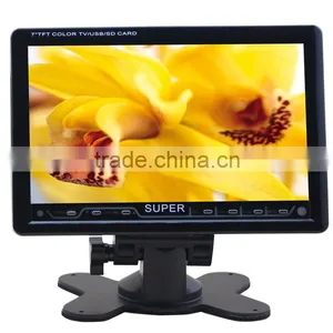 Black/Grey Plastic Cover of Led tv 7 Inch Car Monitor With Usb thumbnail-3