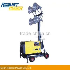 Small Portable Outdoor Light Tower With Manual Brakes thumbnail-2