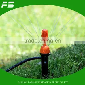 Adjustable 8-Hole Micro Drip Irrigation Sprinkler On Stake thumbnail-1