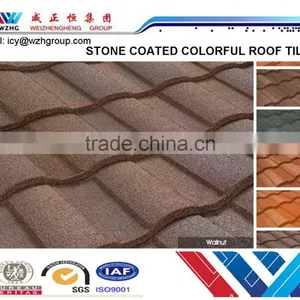 Stone Coated Roof Sheet, Purple/wine Red/green/black Roof Tile for Prefab Houses, Villas thumbnail-3