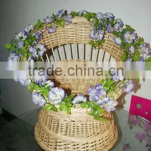 Willow Basket for Flowers thumbnail-1