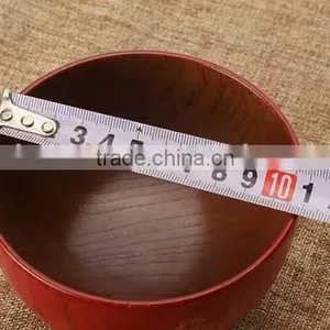 Red Chinese Carved Soup Bowl thumbnail-4