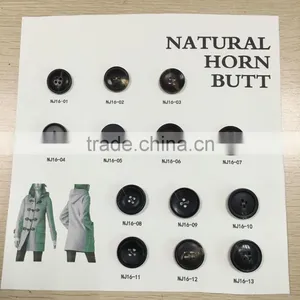 NJ16-13 Real Natural Buffalo Horn Buttons thumbnail-2