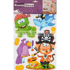 2 x Fantastic Removable Boys Wall Bedroom Room Stickers - Pirates Design thumbnail-1
