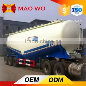 Tri-axle Air Compressor Dry Cement Tanker, Bulk Cement Trailer thumbnail-3