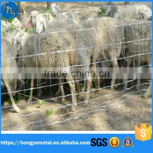 ISO9001 Anping Hot Dipped Galvanized Hinge Join Farm Cow And Sheep Fence Wire Cattle Field Fence Wire thumbnail-2