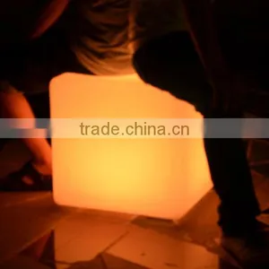 50cm Large Size RGB Outdoor LED Cubic Stool thumbnail-1