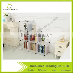 Store More Home Decor DIY PP 6-Cube Organizer, Bookcase, Storage Cabinet thumbnail-1