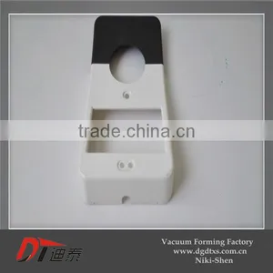 Custom Black and White Plastic Outline Vacuum Forming Part thumbnail-5