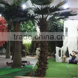 Home Garden Decoration 100cm to 1000cm Height Artificial Indoor Live Plastic Ficus Red With Green Big Pine Tree EZLS05 1014 thumbnail-1