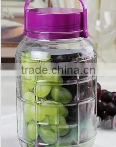 Large Glass Jar With Handle Glass Storage Jar thumbnail-2
