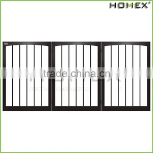 MDF Pet Gate Dog Fence in Black Color Homex_BSCI Factory thumbnail-1