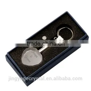 Heart Shape Laser Crystal Key Chain thumbnail-3