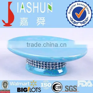 Natural Handmade Ceramic Blue Soap Dish thumbnail-1