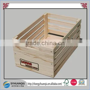 High Quality Wood Material Cheap and Disposable Flower Crate Type Wooden Flower Box thumbnail-4
