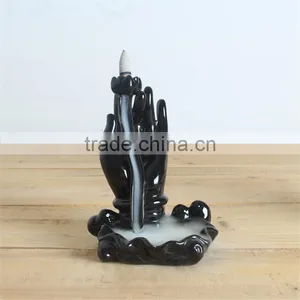 Home Decor Burner Buddhism Hand Backflow Incense Burner thumbnail-2