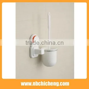 High Quality Wall Mounted Toilet Brush Set Plastic Toilet Brush Holder thumbnail-1