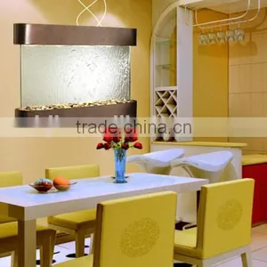 Hotel Water Wall Mounted LED Frame Mirror thumbnail-1