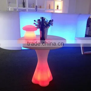 Popular Cheap Party Restaurant Led Luminous Table and Chairs for Sale thumbnail-2