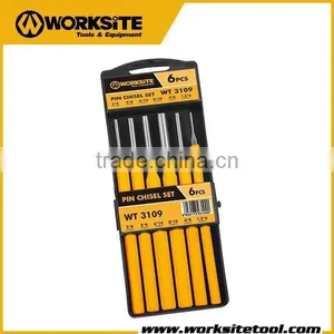 WT3109 Worksite Brand Hand Tools 6pcs Pin Chisel Set thumbnail-1