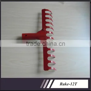 R106 Steel Material Red Paint Sprayed Farming Tools&Garden Tools Rake thumbnail-3