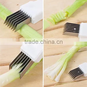 Kitchen Tools Cutter Stainless Steel Vegetable Food Garlic Onion Slicer thumbnail-1