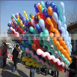 100pcs/bag Wedding Kids Birthday Party Decoration Twist Spiral Latex Balloons thumbnail-1