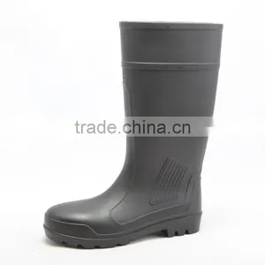 PVC Boot Gumboots Safety Work Rain Boots Protective Shoes for Construction Farming Mining Industry thumbnail-1
