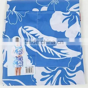 Jeanette Printing Waterproof Apron, Dark Blue Flowers Leaves Aprons thumbnail-3