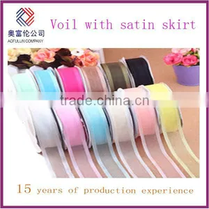Cheap High Quality Dull Organza Ribbon thumbnail-1