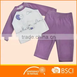 OEM Made Design Baby 2 PCS Toddler Girl Pyjamas thumbnail-1