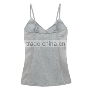 OEM/ODM Service Sexy Women Adjustable Strap Built In Bra Tank Tops Body Underwear For Sleeveless thumbnail-2