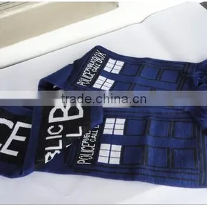 Tardis Design Deluxe Soft Warm Knitted Scarf thumbnail-1