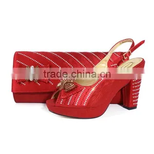 Italian Ladies Shoes and Matching Bags/wholesale Shoe and Bag Set for Nigeria Party thumbnail-5
