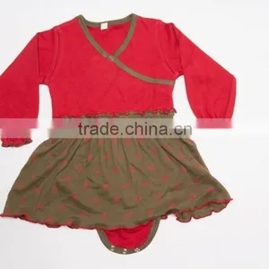 Long Sleeve Kimono Onesie Dress thumbnail-1
