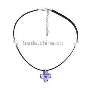 Sparkling Crystal Fishing Wire Necklace Simple Wire Necklace With cz Crystal Sotne High End Crystal Necklace Elegent Jewelry thumbnail-3