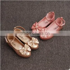 F10040E Latest Girls Fancy Shoes New Design Bowknot Shoes for Small Girls thumbnail-3
