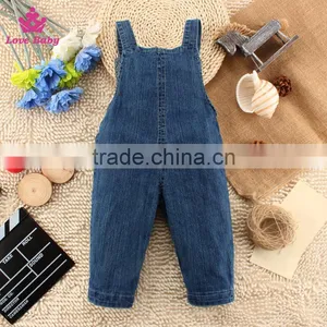 Wholesale Infants Jeans Cute Overalls Children Denim Overalls Baby Fashion Strap Jeans thumbnail-3