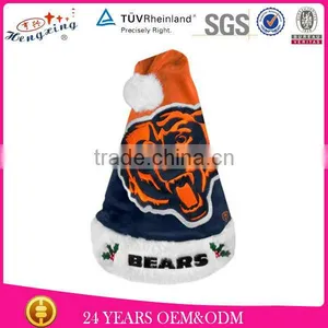 2013 New Design Winter Cap Chicago Bears Forever Collectibles Team Logo Santa Hat Custom Christmas Decoration Supply Hat And Cap thumbnail-1
