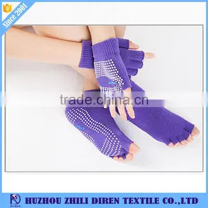 High Elasticity Custom Non Slip Toeless/Toe Yoga Socks for Women thumbnail-1