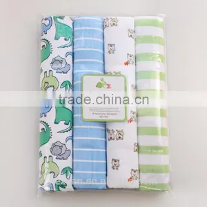 OEM Factory or Stocked Designs 102*76cm Baby Receiving Blanket, Flannel Blanket, 100% Cotton Baby Blanket thumbnail-5