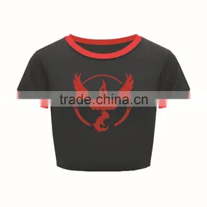Walson 2016 Hot Sale Short Sleeve Female Short T Shirt Pokemon Mark Print Pokemon t Shirt thumbnail-1