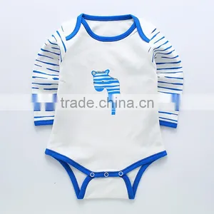 Wholesale Summer Striped Boys Baby Rompers Cotton Clothing thumbnail-2