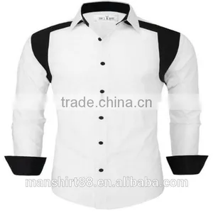 2016 New Wholesale Slim Fit Camisa Custom Mens Casual Dress Shirts thumbnail-1