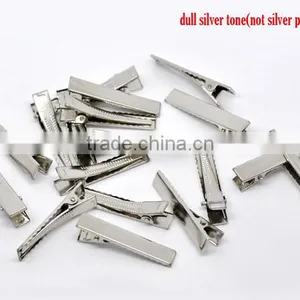 Wholesale Hair Accessories Silver Tone Prong Barrettes Hair Clips thumbnail-3