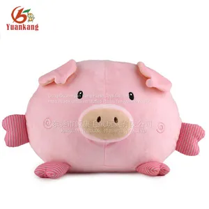 Christmas Stuffed Animal Fluffy Chubby Round Square Pig Wholesale Dancing Singing Cute Fat Black Stuffed Plush Pig Toy thumbnail-5