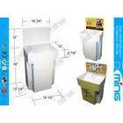 White Two Tier Cardboard Display Stands for Cosmetics Stores thumbnail-1