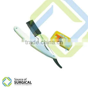 Colorful Plastic Handle High Quality Barber Shaving Razor B-SR-20 thumbnail-1