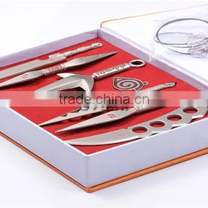 Naruto Ninja Weapons Set of 7pcs Naruto Costume Cosplay Accessory Naruto Keychain thumbnail-2